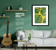 Wall Art Canvas Print "Floral" Ukuran 30 x 40 cm